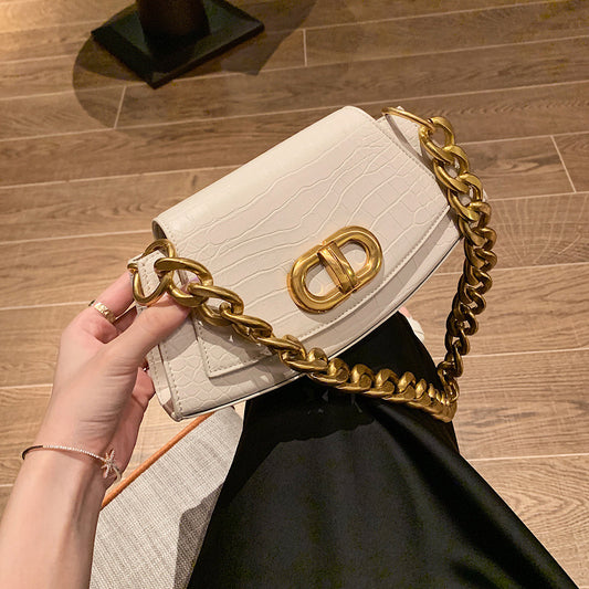 French Style Single Shoulder Crossbody Chain Bag for Women