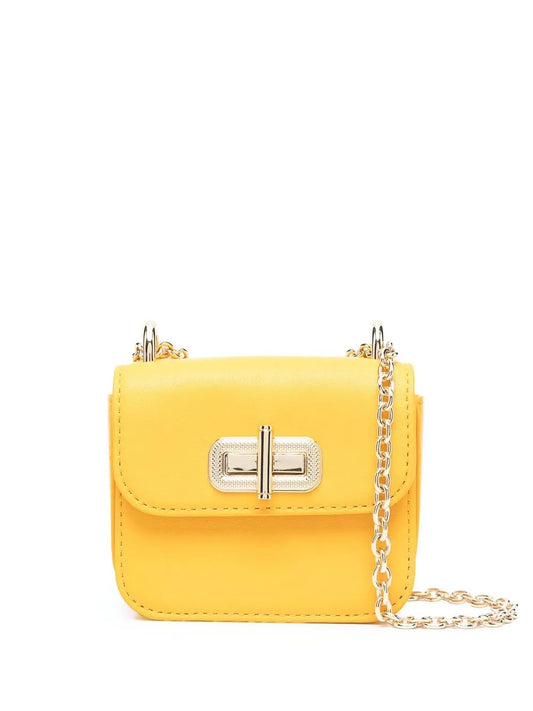 Tommy Hilfiger chain link leather crossbody bag