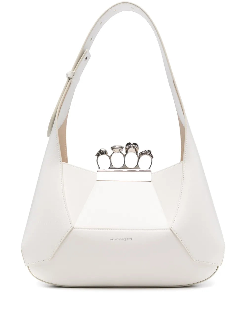 Alexander McQueen Jewelled Hobo leather tote bag