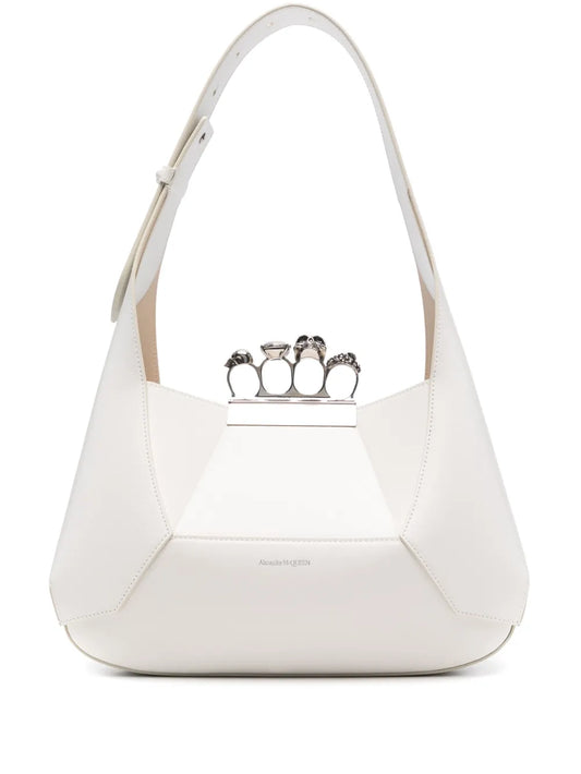 Alexander McQueen Jewelled Hobo leather tote bag