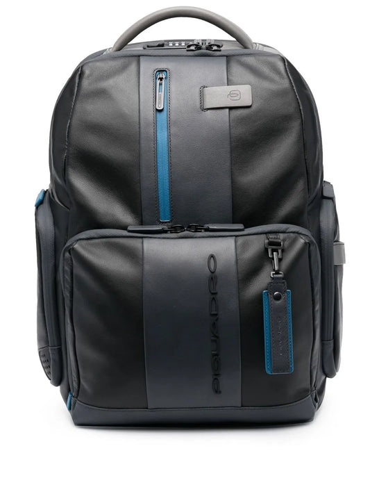 PIQUADRO debossed logo detail backpack