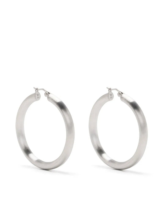 Tom Wood Classic Thick Satin XL hoop earrings