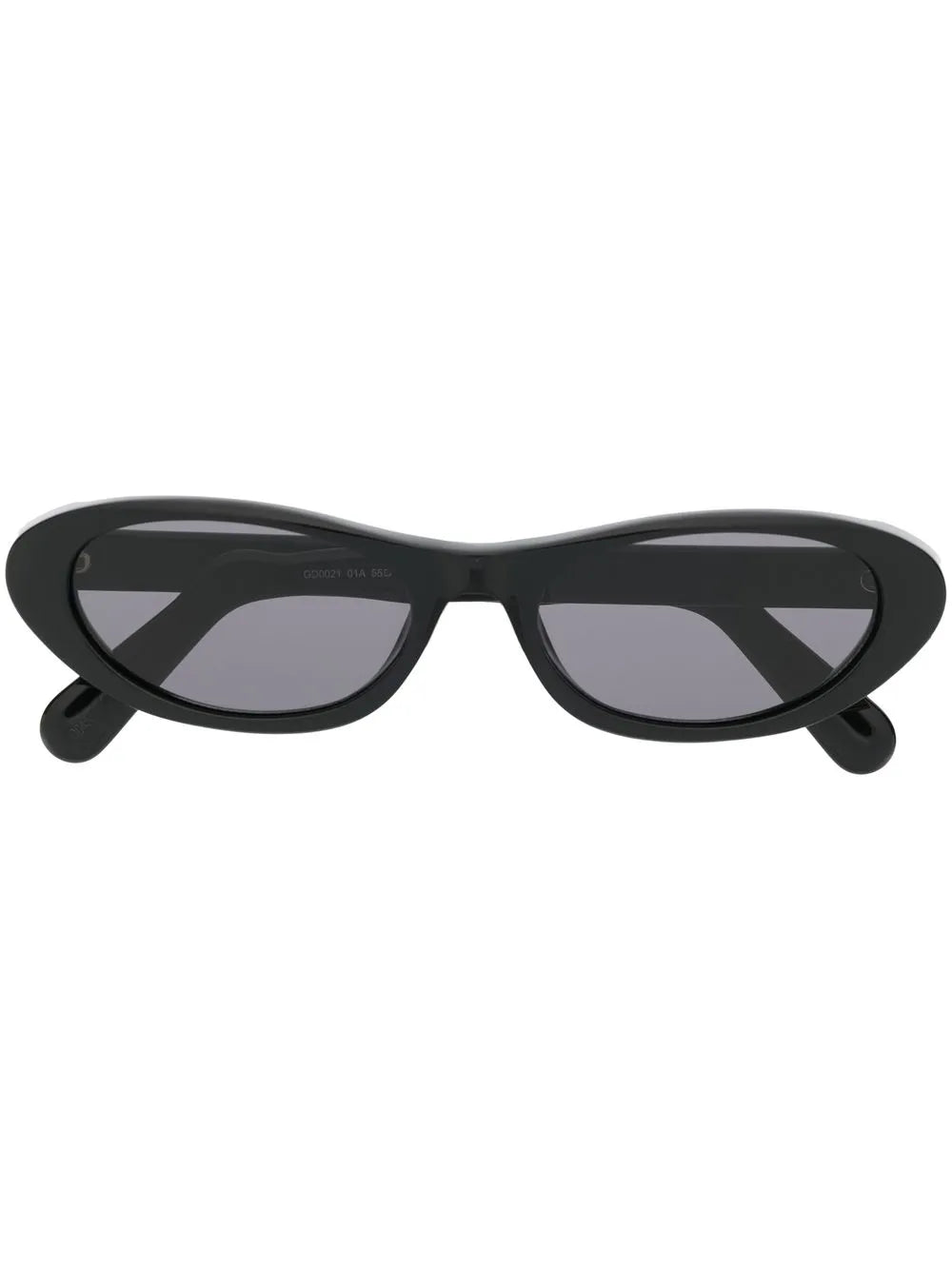 GCDS logo plaque round frame sunglasses
