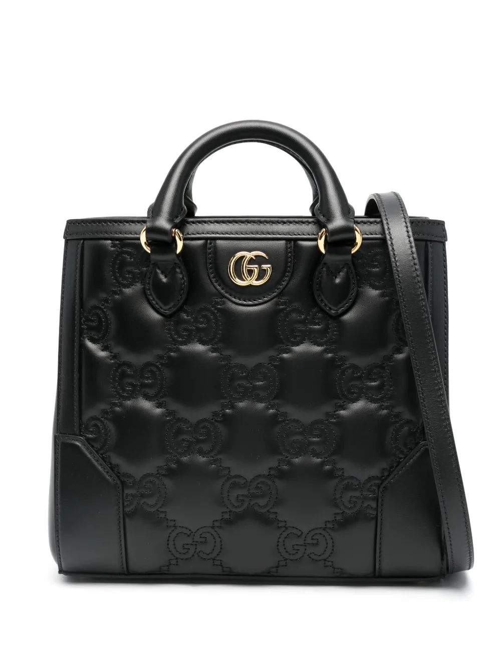 Gucci small GG matelassé top handle bag