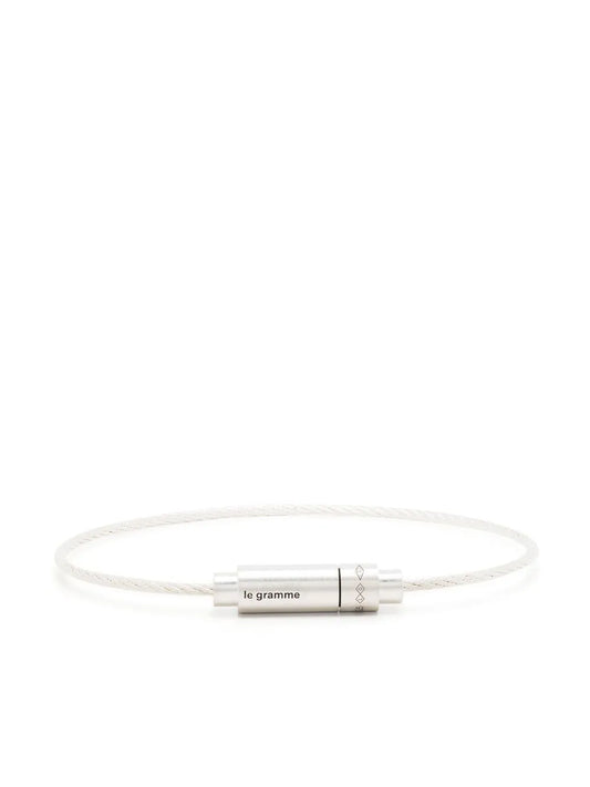 Le Gramme 9g cable triptych bracelet