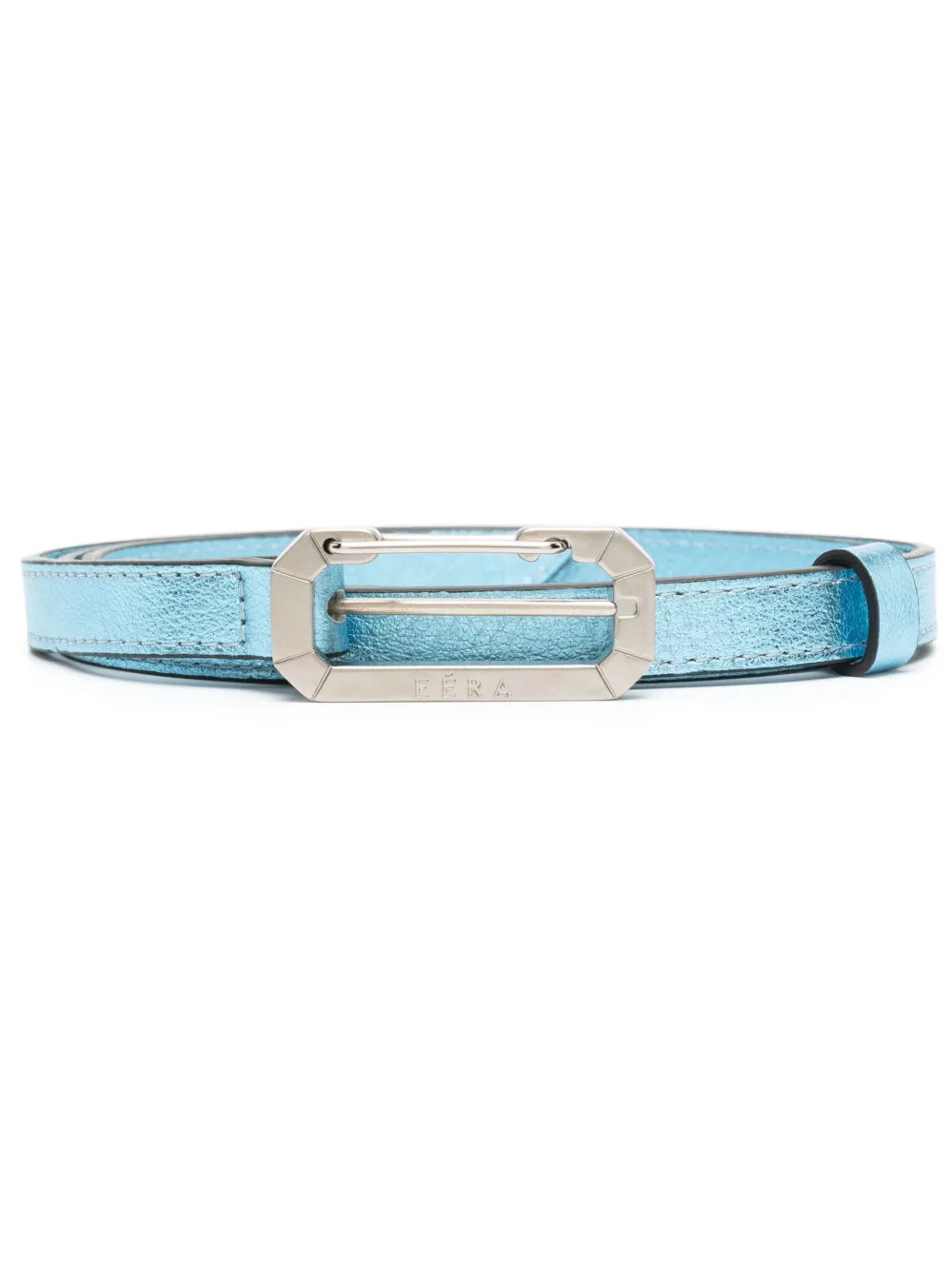 EÉRA logo engraved buckle metallic belt