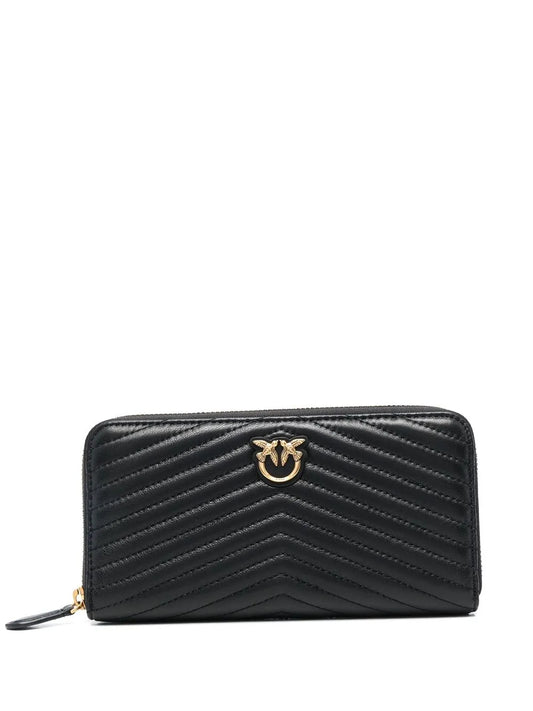 PINKO chevron quilted zipped purse