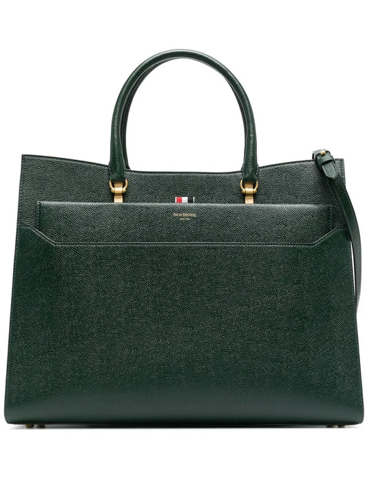 Thom Browne large pebble Duet tote
