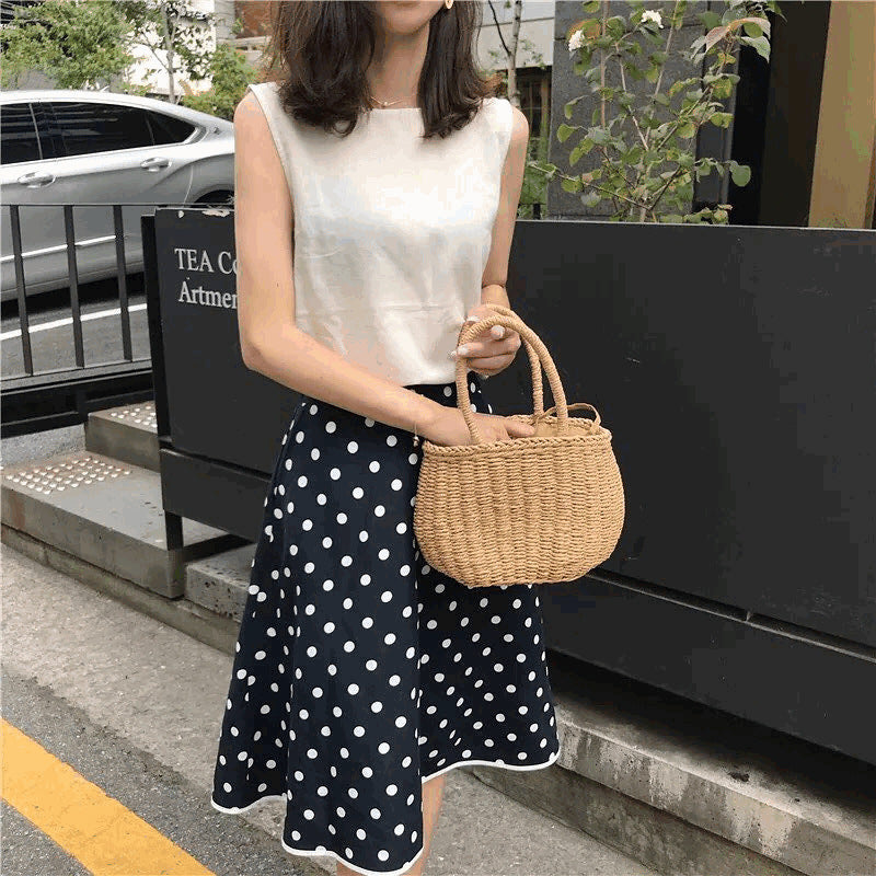 Women’s Hand-Woven Handbag – Trendy Handmade Bag