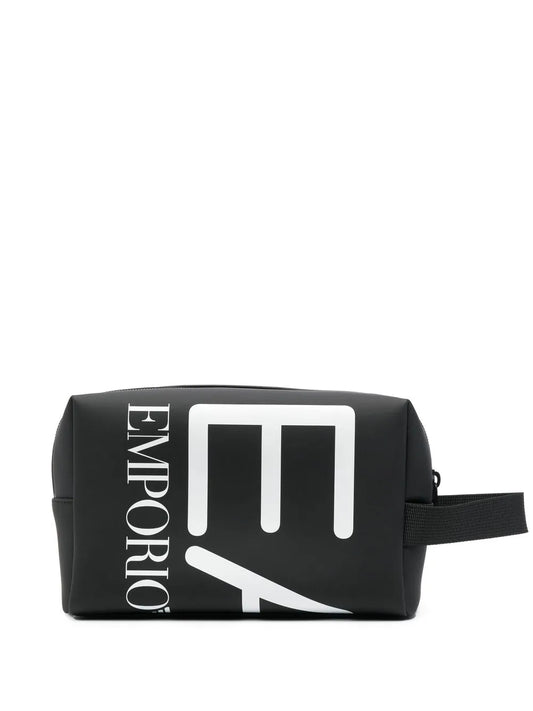 Ea7 Emporio Armani logo print wash bag