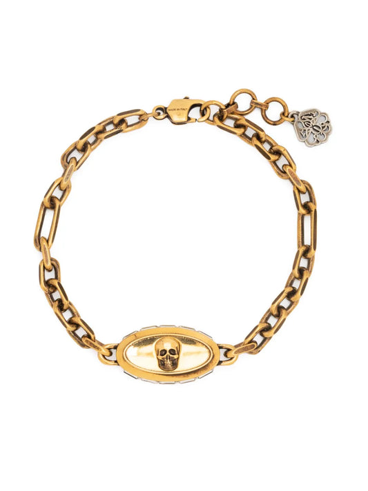 Alexander McQueen skull detail chain link bracelet