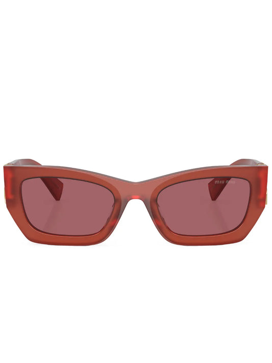 Miu Miu Eyewear logo plaque rectangle frame sunglasses