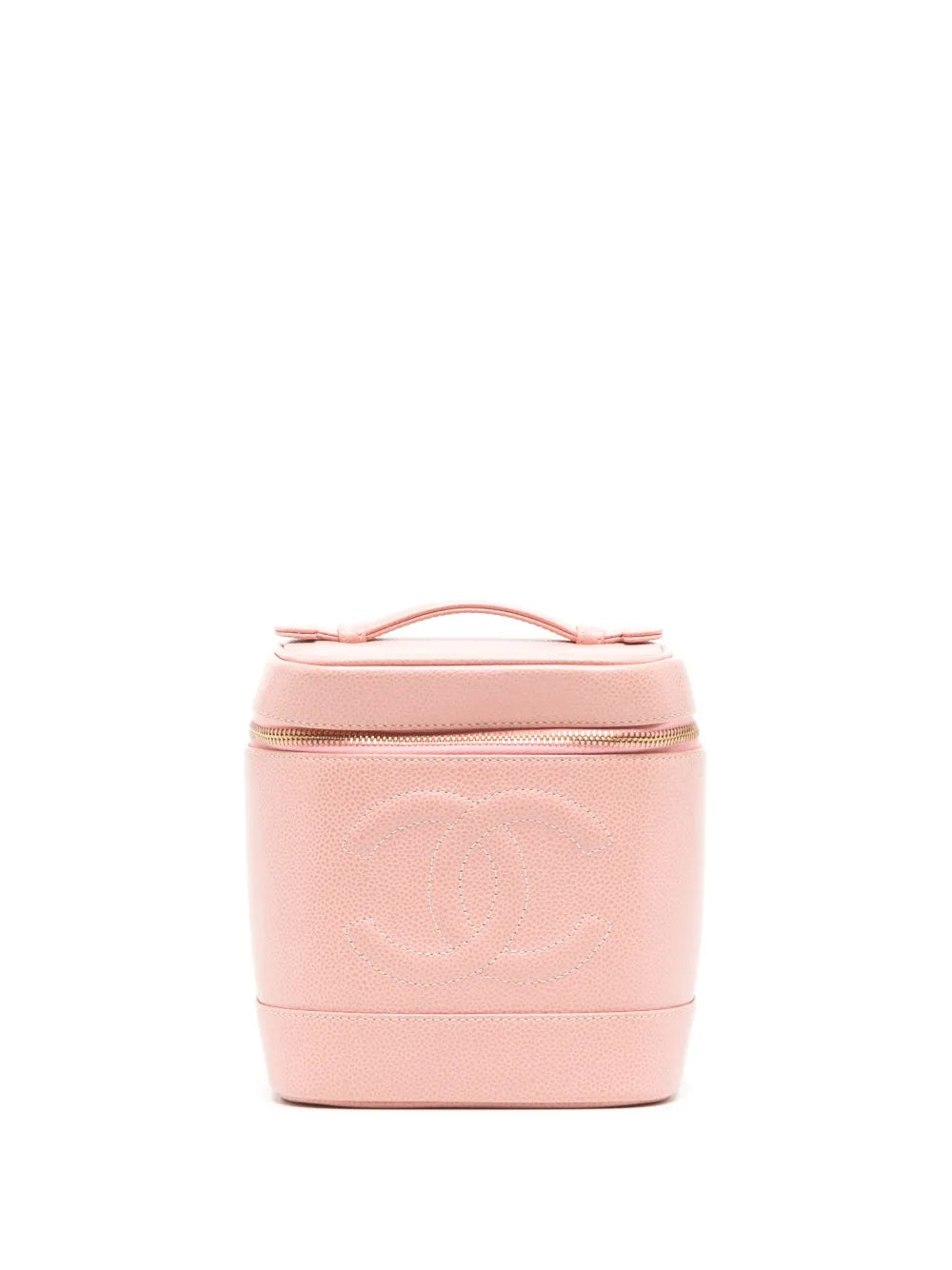 CHANEL 2003 CC logo embossed vanity bag