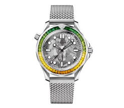 omega seamaster diver 18k canopus gold? & diamonds men's watch