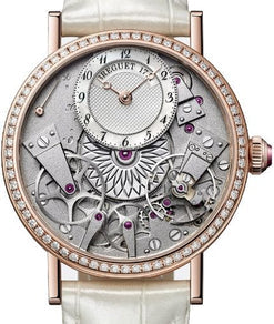 breguet tradition 18k rose gold & diamonds lady's watch