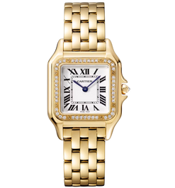 cartier panth?e de cartier 18k yellow gold & diamonds lady's watch_2
