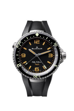 blancpain fifty fathoms titanium men's watch