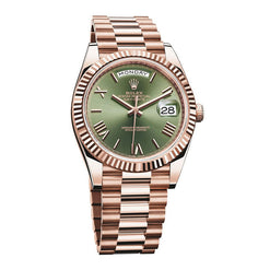 rolex day-date 40 rose gold men's watch