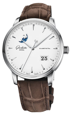 glashutte original senator excellence panorama date moon phase stainless steel men's watch_3