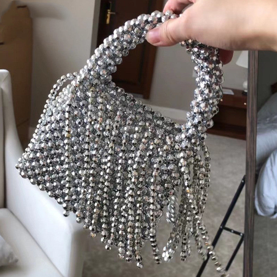 DIY Handmade Acrylic Tassel Handbag for Women