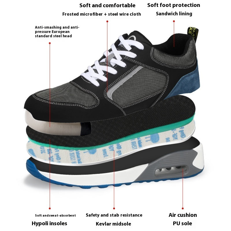 Men’s Labor Protection Shoes – Anti-Stab Attack Shield Summer Style