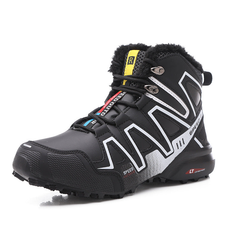 Men’s Winter Snow Boots – High-Top Thermal Mountaineering Shoes