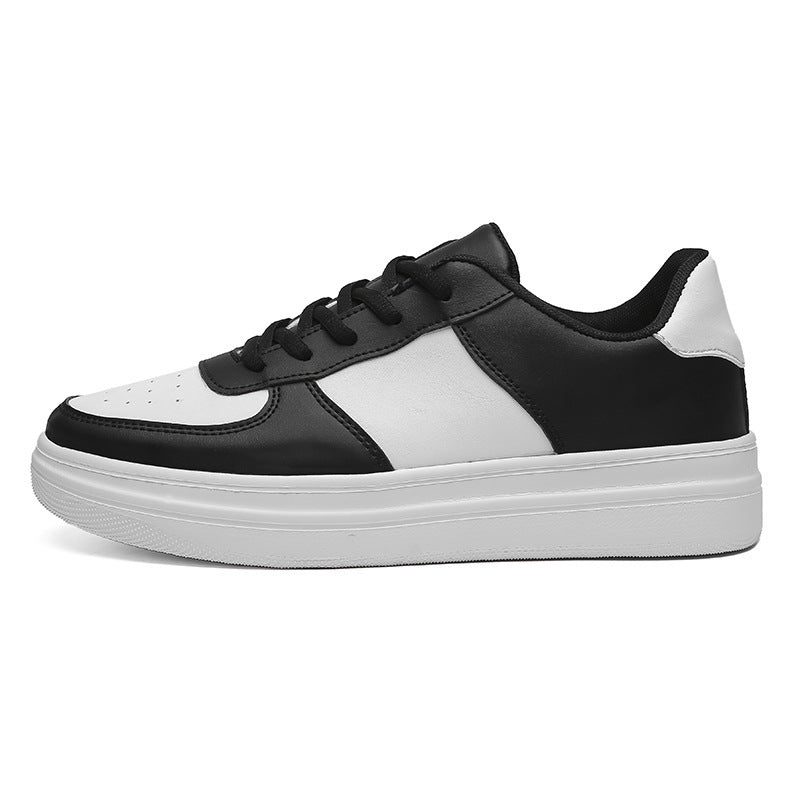 Men’s Plus Size Platform White Shoes – Spring & Summer Casual Sneakers