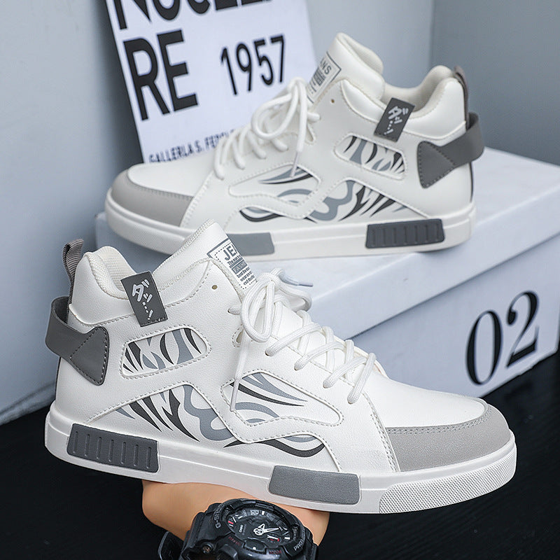 Men’s High-Top Sports Shoes – Plus Size Student Sneakers