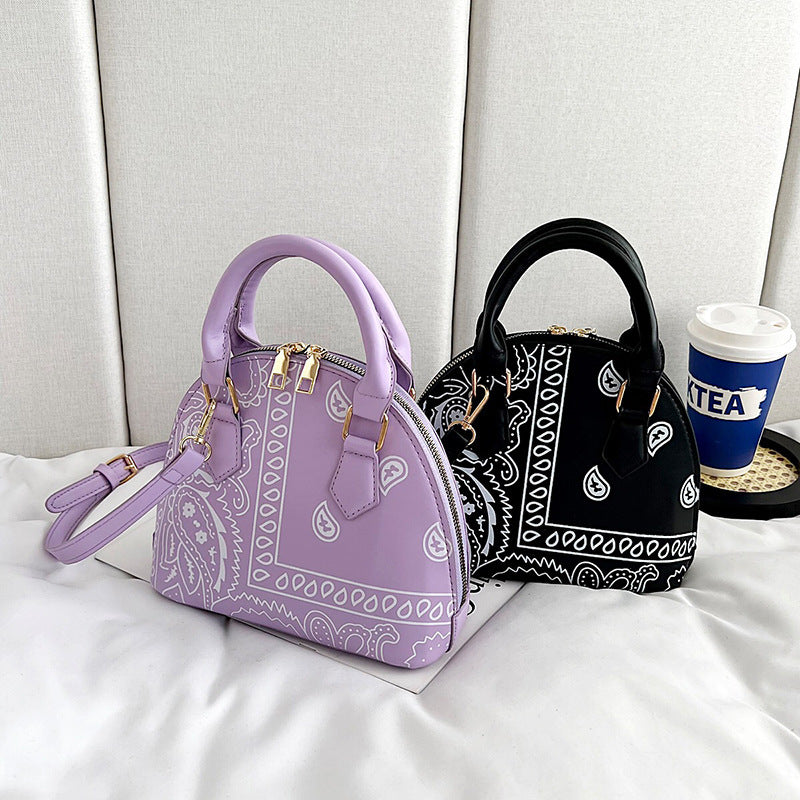 Women’s Paisley Handbag – One-Shoulder Portable Crossbody Bag