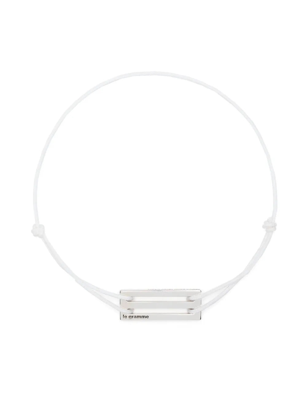 Le Gramme 25g sterling silver cord bracelet
