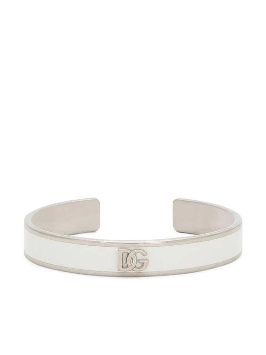 Dolce & Gabbana logo plaque cuff bracelet