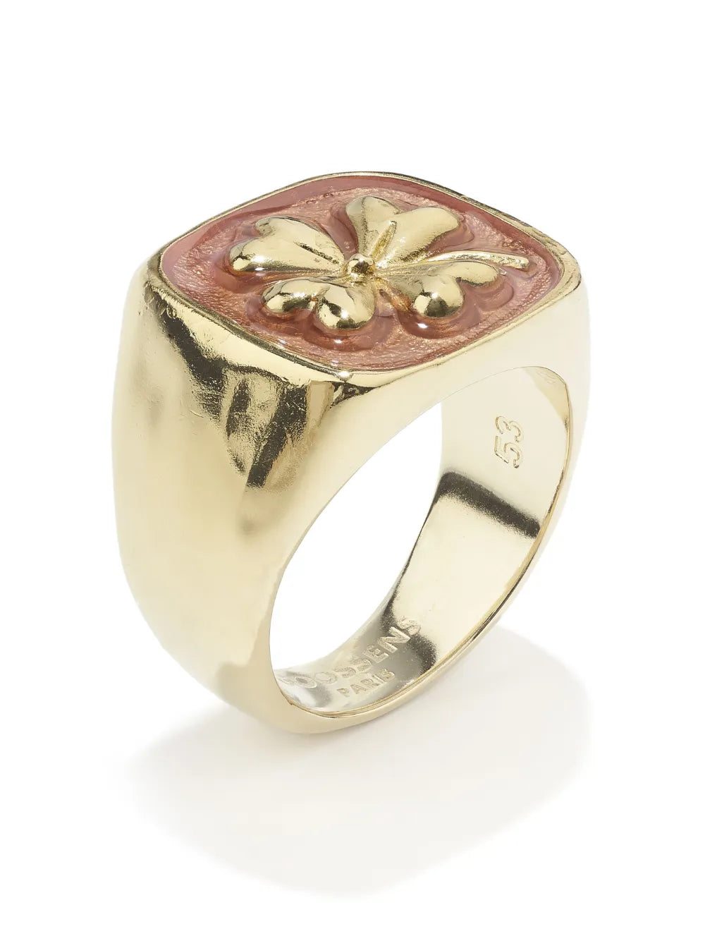 Goossens Talisman clover signet ring