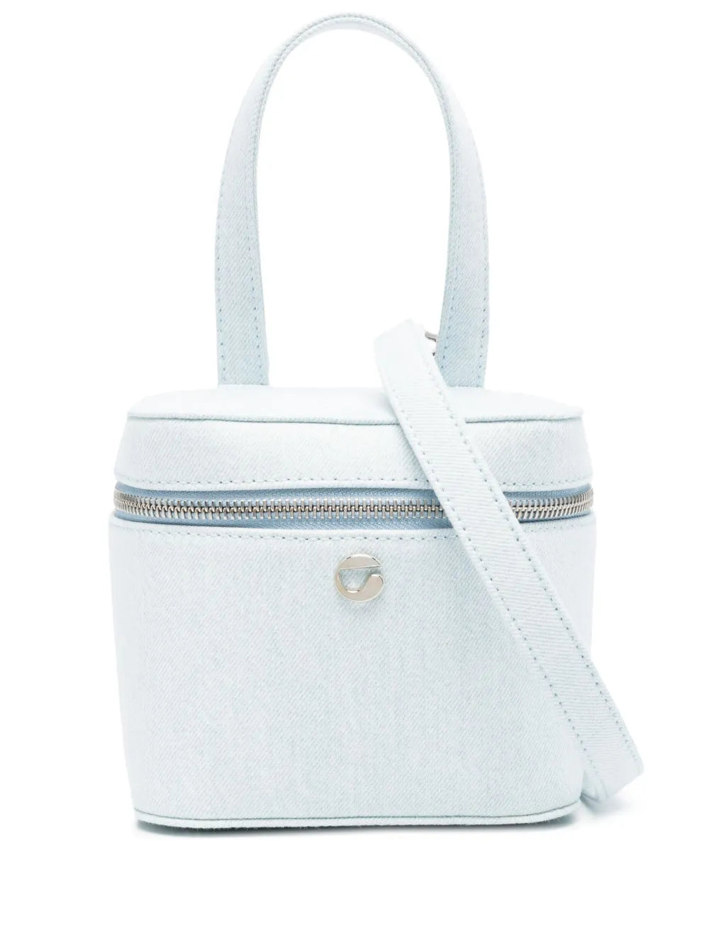 Coperni logo plaque denim tote bag