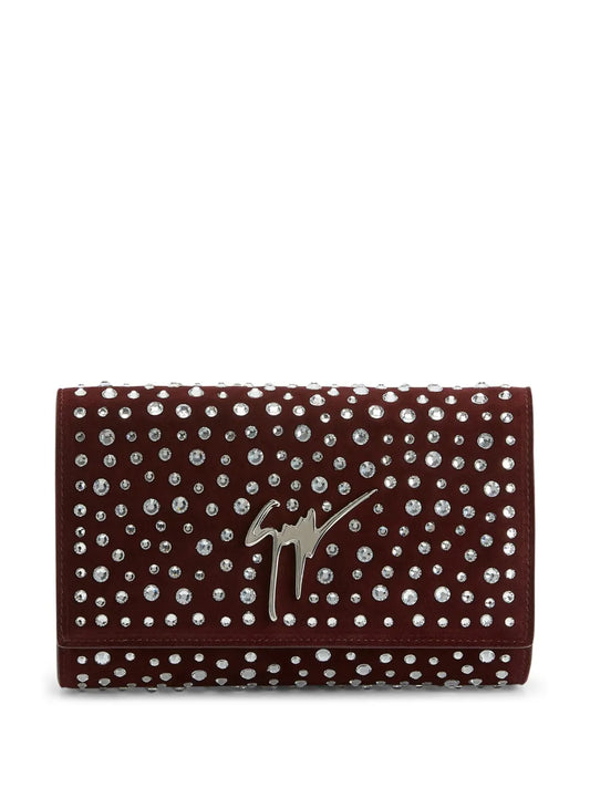 Giuseppe Zanotti Cleopatra crystal embellished clutch bag