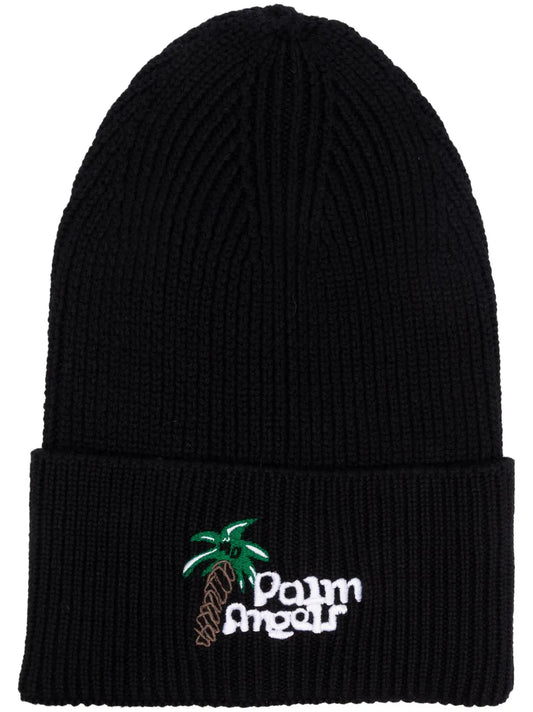 Palm Angels Sketchy embroidered logo beanie