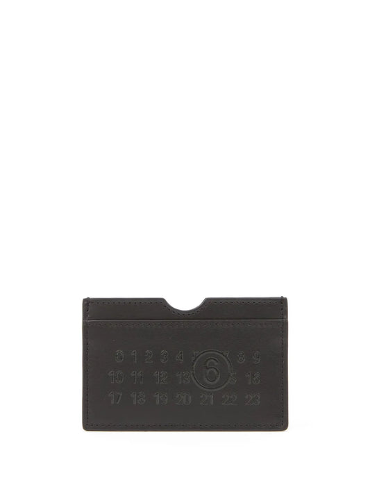 MM6 Maison Margiela Numeric logo embossed card holder
