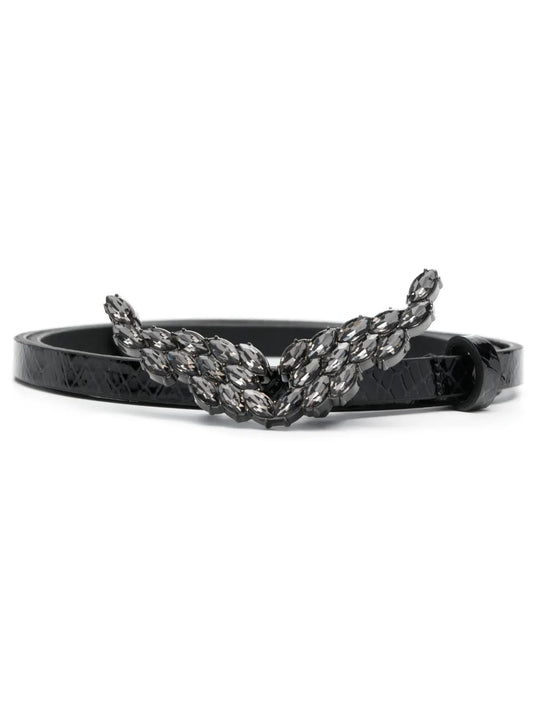 Zadig&Voltaire Rock wings buckle leather belt
