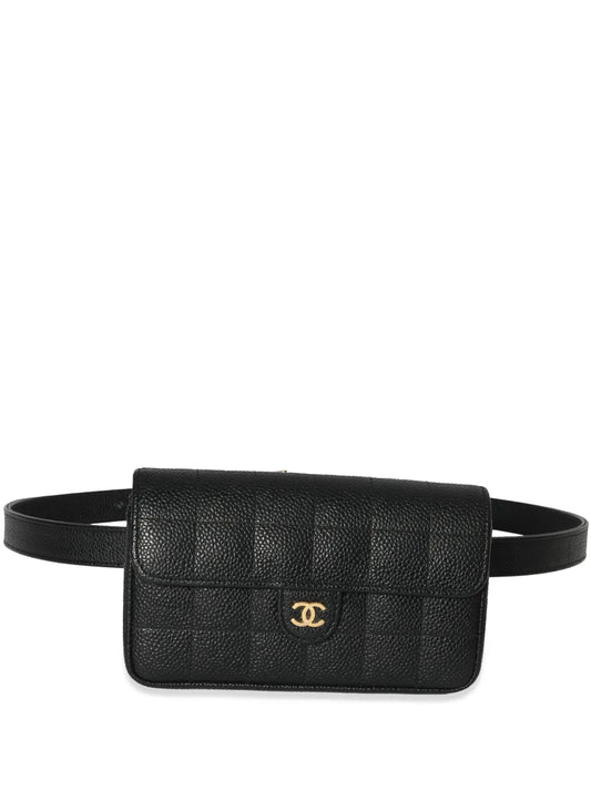CHANEL Choco Bar leather belt bag