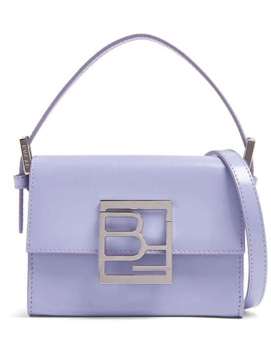 BY FAR logo plaque leather shoulder bag