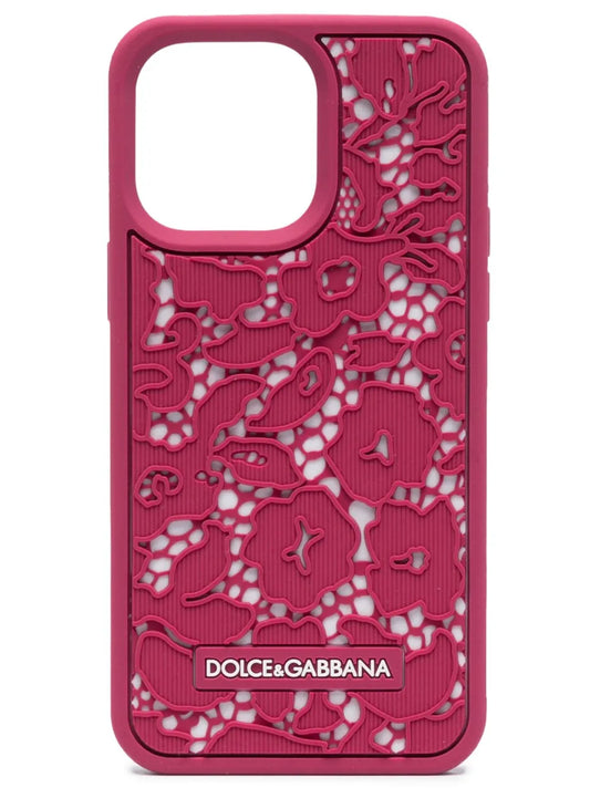 Dolce & Gabbana floral lace iPhone 14 Pro Max case