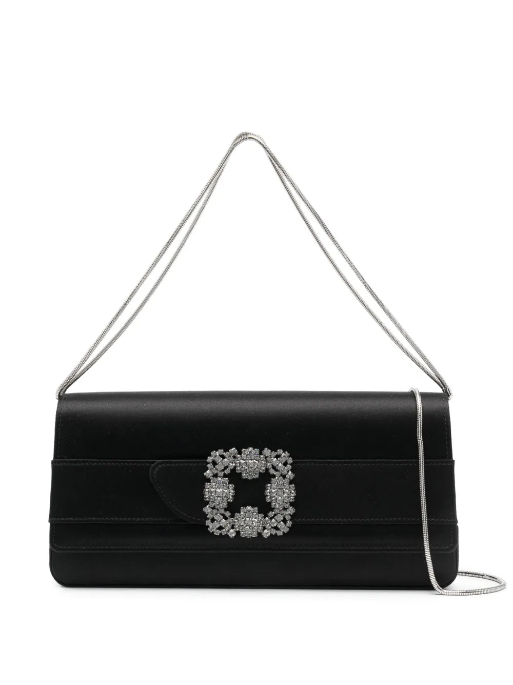 Manolo Blahnik Gothisi crystal embellished clutch bag