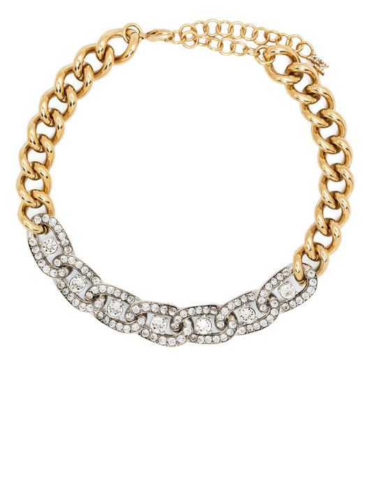 Amina Muaddi Matthew crystal embellished choker necklace