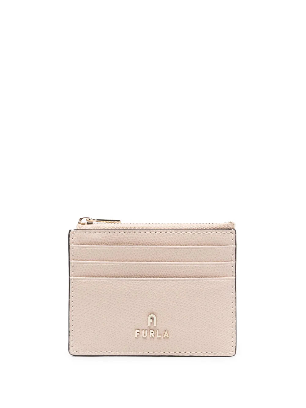 Furla logo lettering leather cardholder