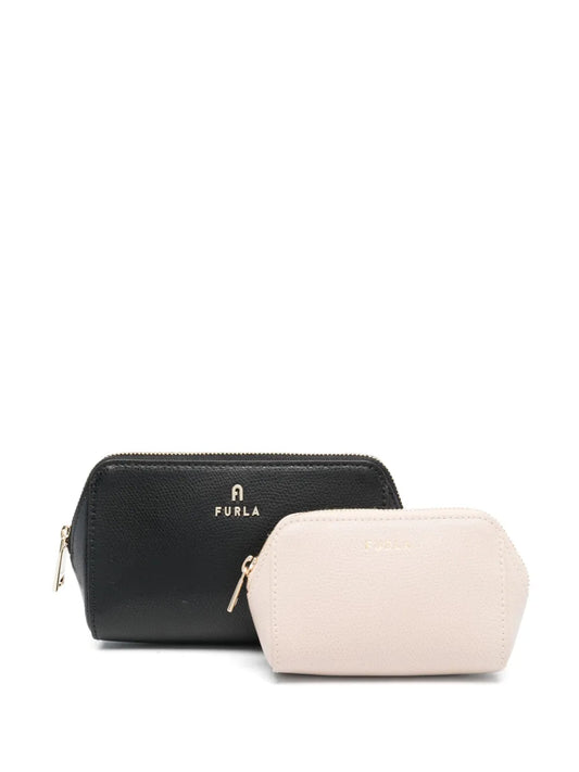 Furla Continental leather make up bag