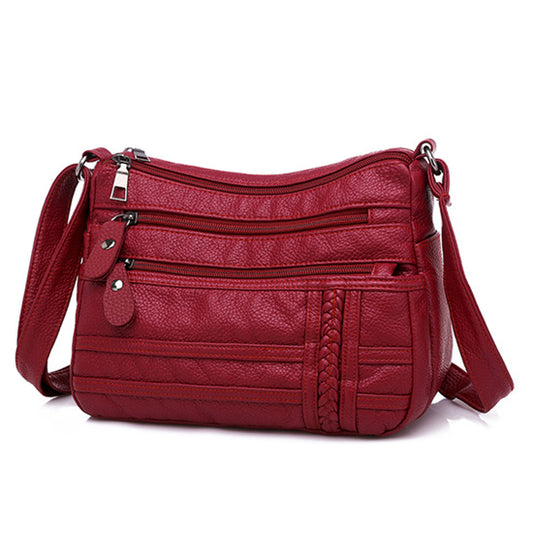 Women’s Soft Leather Shoulder Bag – Fashionable Handbag