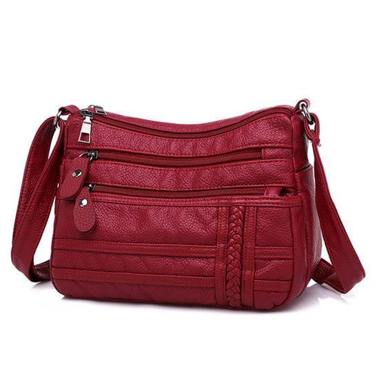 Women’s Soft Leather Shoulder Bag – Fashionable Handbag