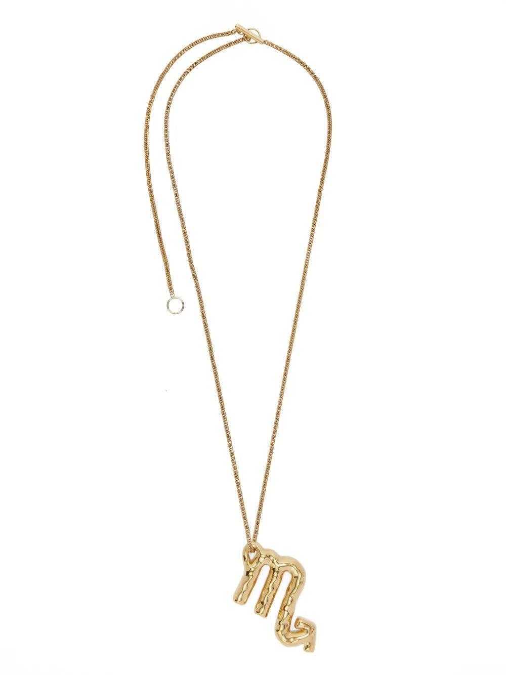 Jil Sander zodiac sign pendant necklace