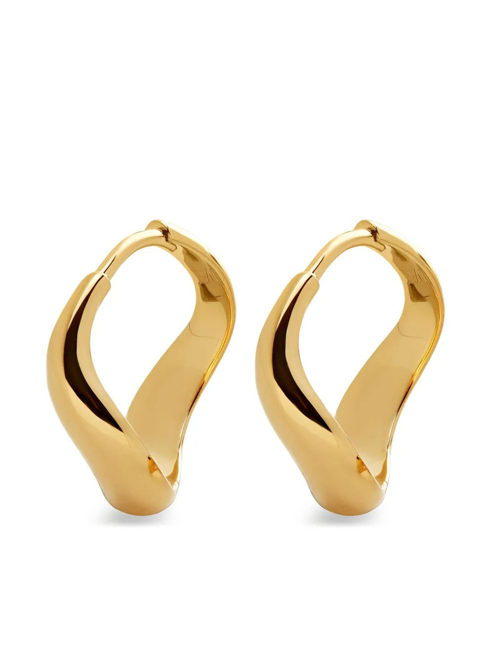 Monica Vinader Swirl polished finish hoops