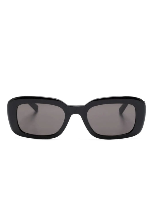 Saint Laurent Eyewear logo plaque rectangle frame sunglasses
