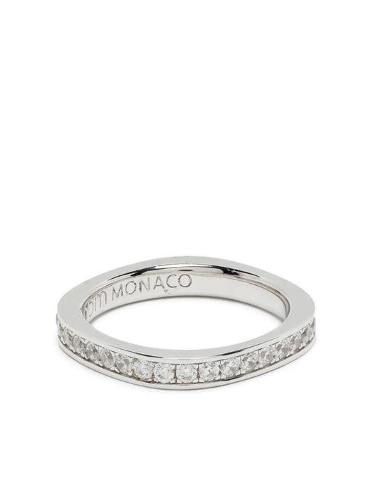 APM Monaco Dainty pavé embellished ring